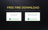 The APK download links are available on the game's official website exclusively in the Indian region (Image via Garena)